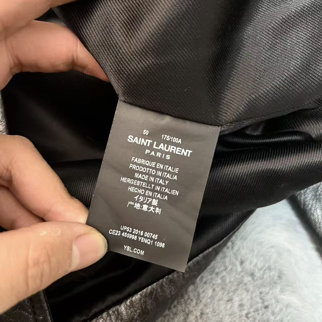 Saint Laurent 16FW Blood Luster L17 Leather Jacket