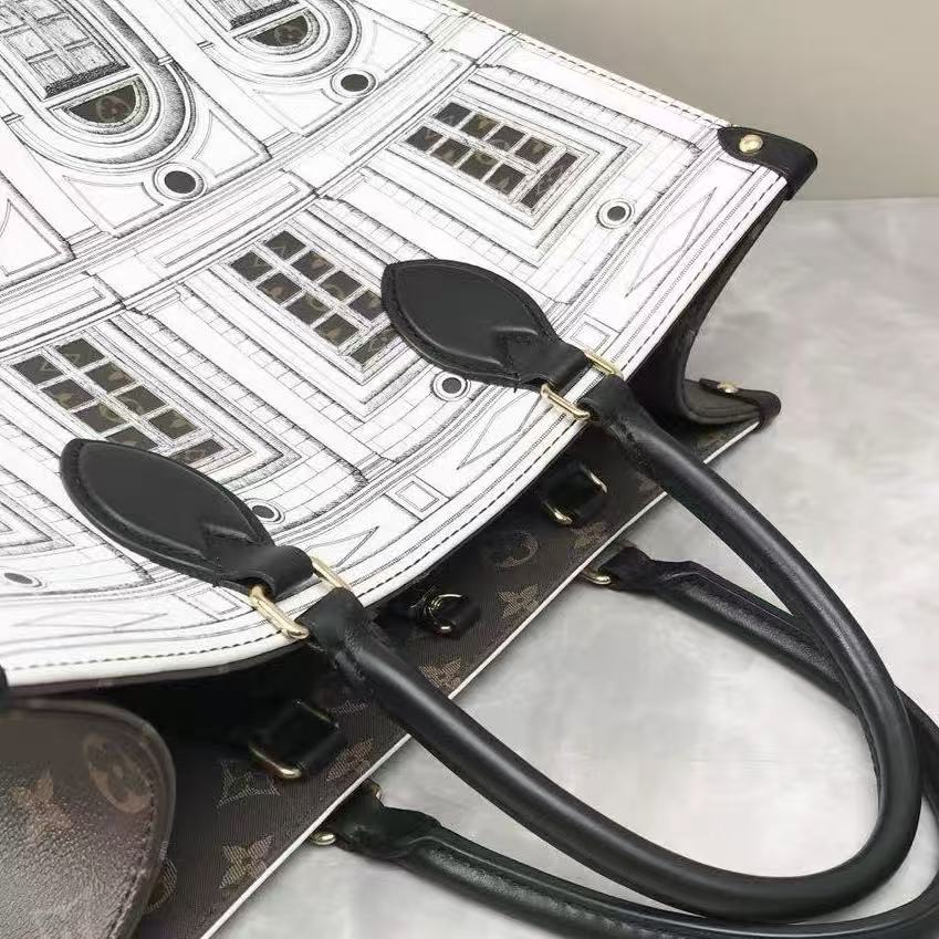 Louis Vuitton Fornasetti 2021 On‑The‑Go MM Tote Bag