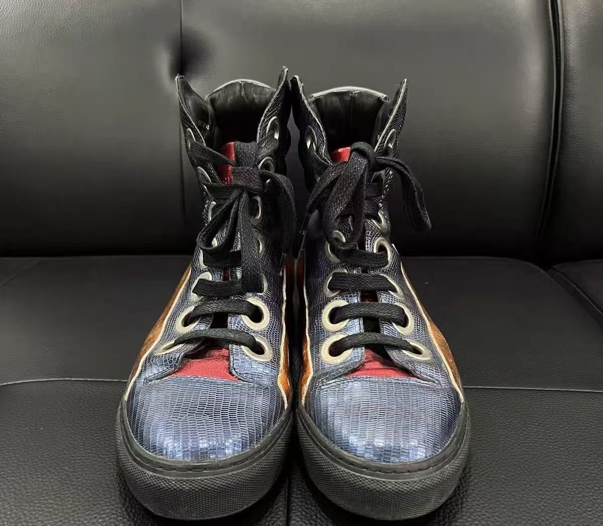 Raf Simons Sterling Ruby 14FW Hi Top Sneakers