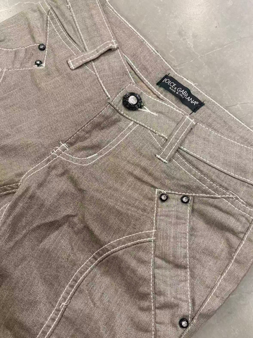 Dolce&Gabbana 00s Coated Jeans
