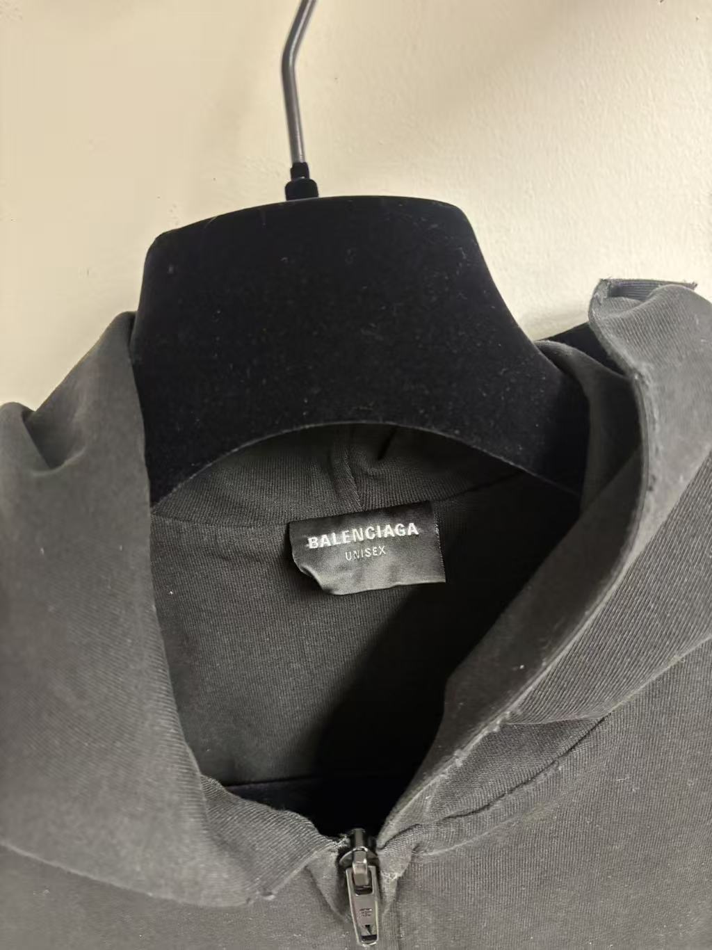 Balenciaga Distressed Printed Cotton-Blend Jersey Hoodie