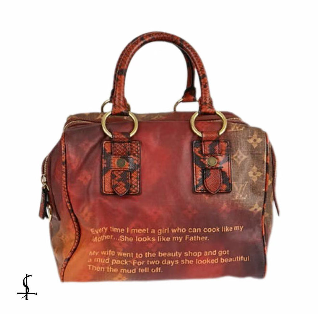 Louis Vuitton x Richard Prince 2008 Mancrazy Jokes Limited Edition Handbag