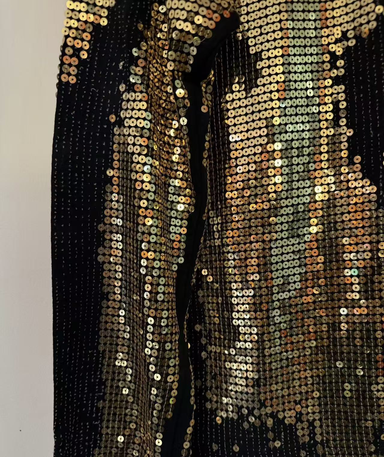Balmain  Sequin Long Sleeve Shirt