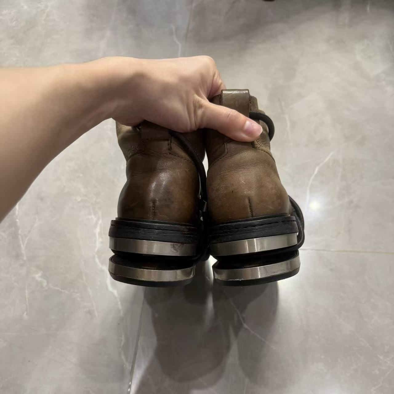 Dirk Bikkembergs 96FW Bungee Cord Metal Heel Boots