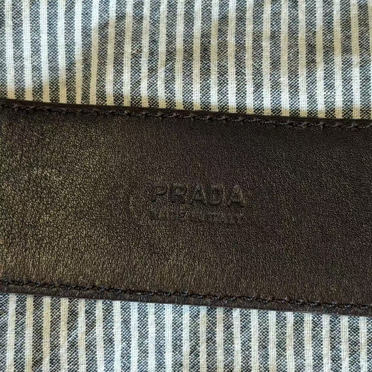 Prada Snakeskin Studded Belt
