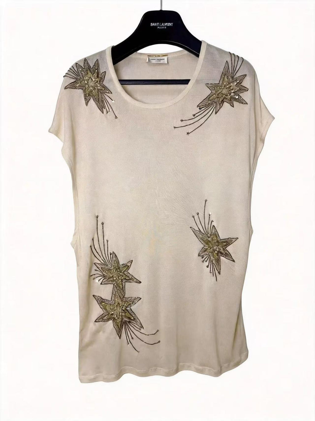 Saint Laurent 15SS Silk Fireworks Tee