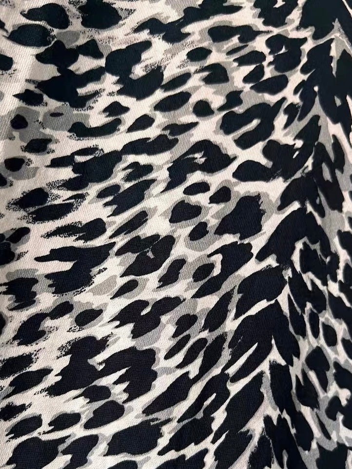 Saint Laurent 2016 Babycat Leopard Print T-Shirt