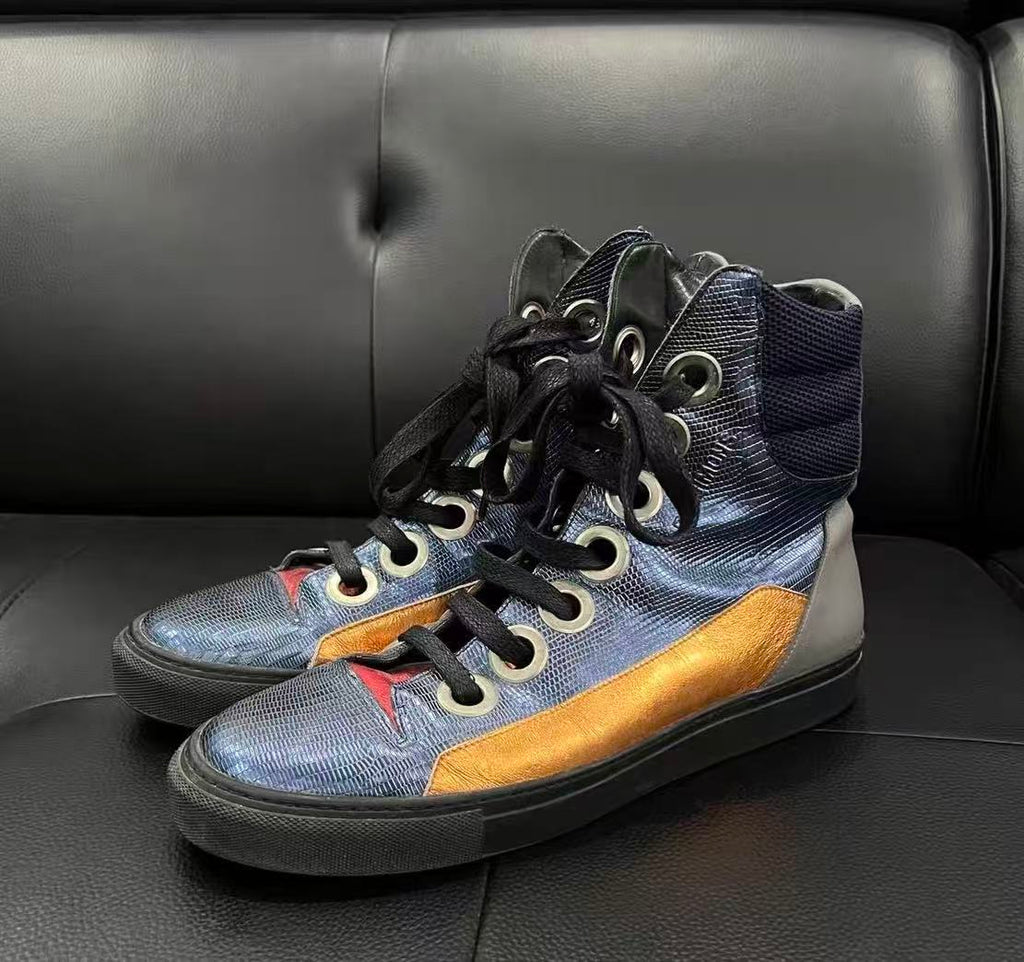 Raf Simons Sterling Ruby 14FW Hi Top Sneakers