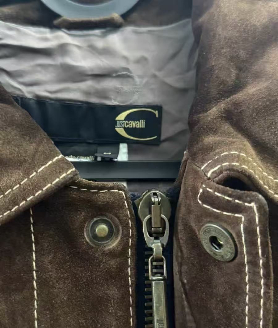 Just Cavalli 05AW Suede Biker Jacket