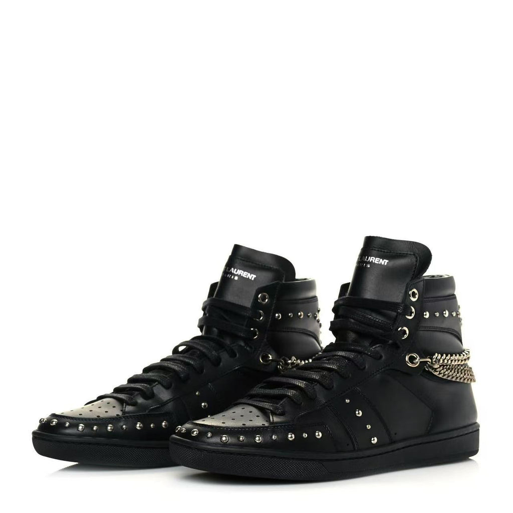 Saint Laurent SL-22 Studded High Top Sneakers