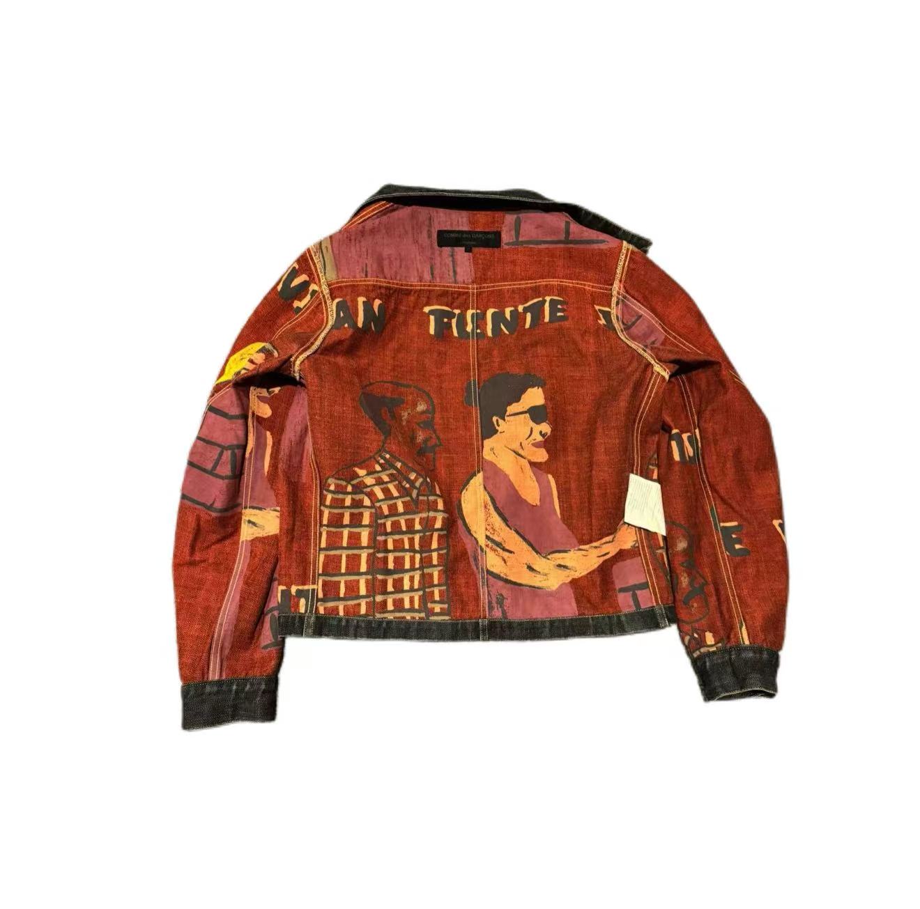 Comme des Garçons AW2002 Reversible Painted denim jacket