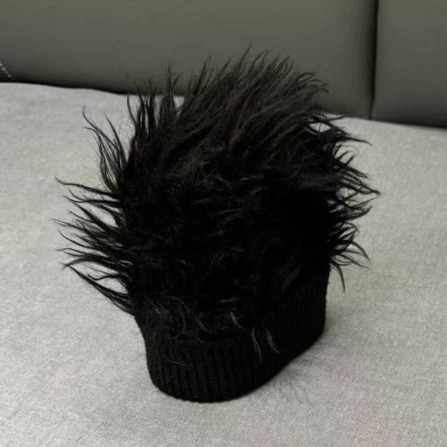 Prada 19AW Mohair Mohawk Beanie