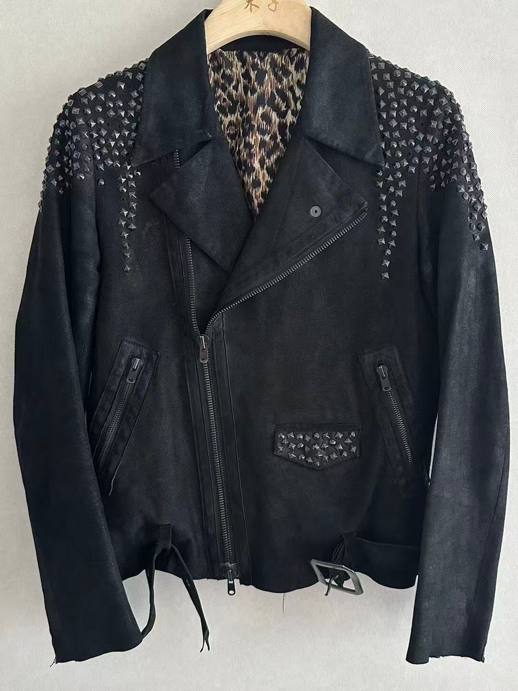 Number Nine 06SS Studded Leather Jacket