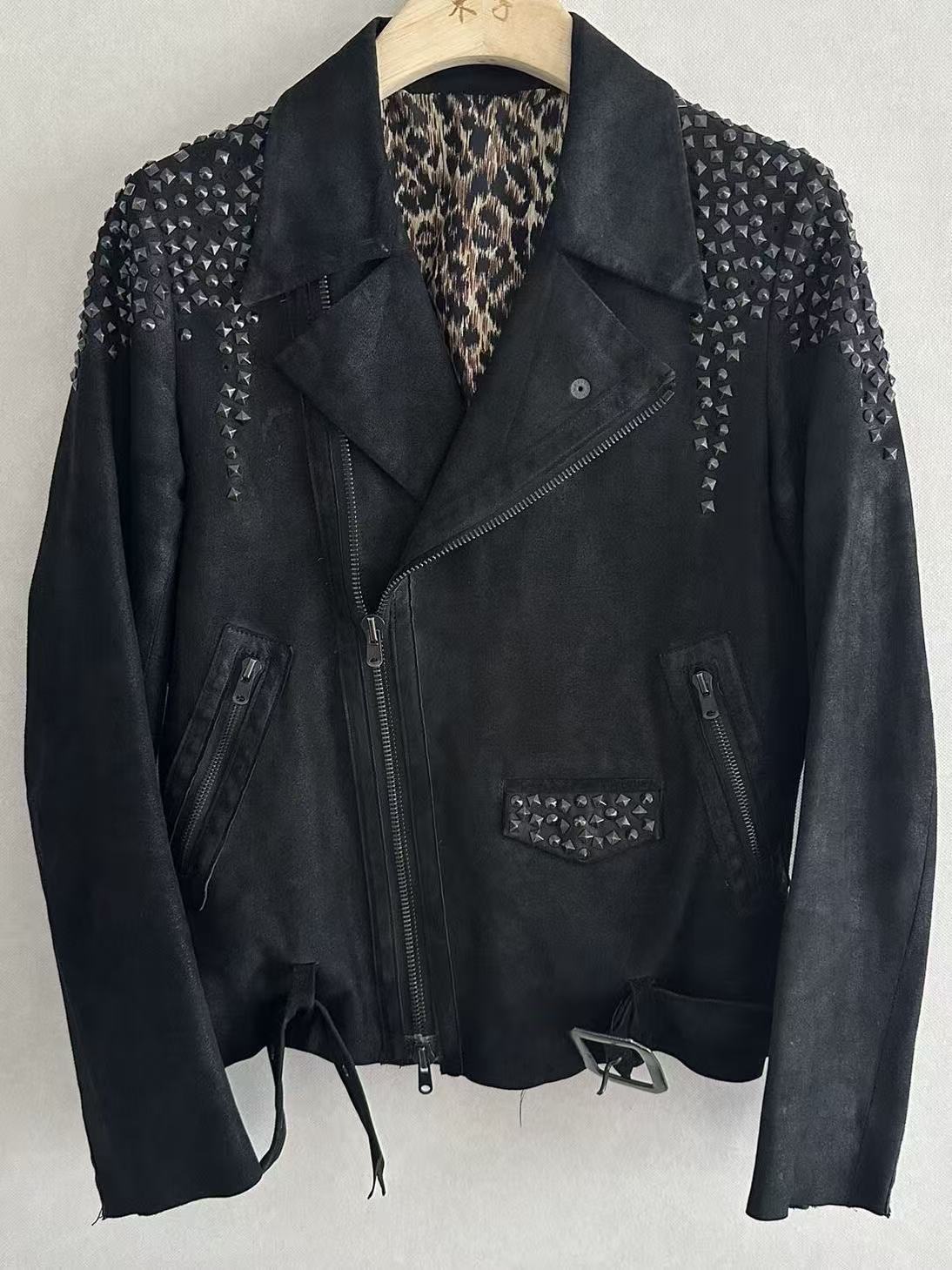 Number Nine 06SS Studded Leather Jacket