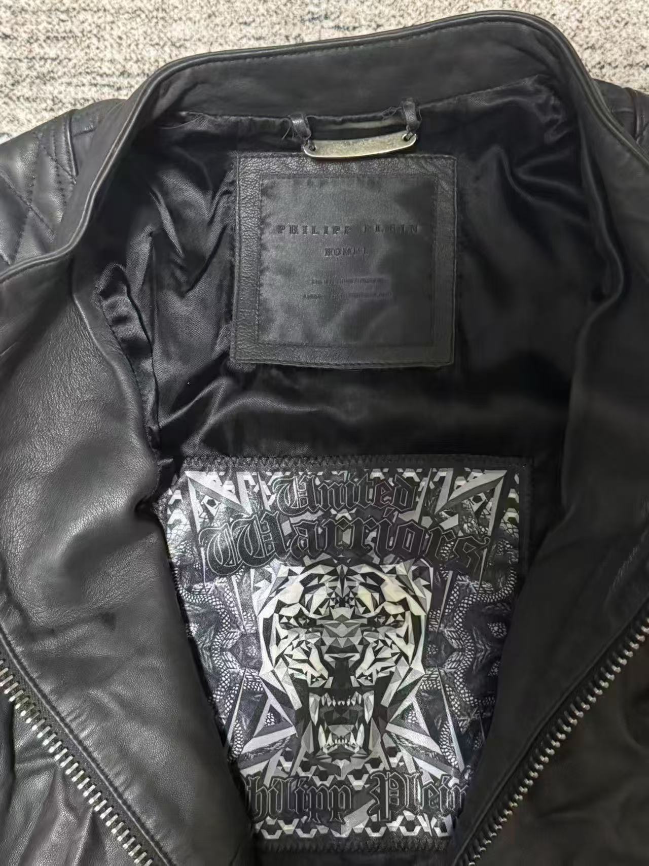 philipp plein leather jacket