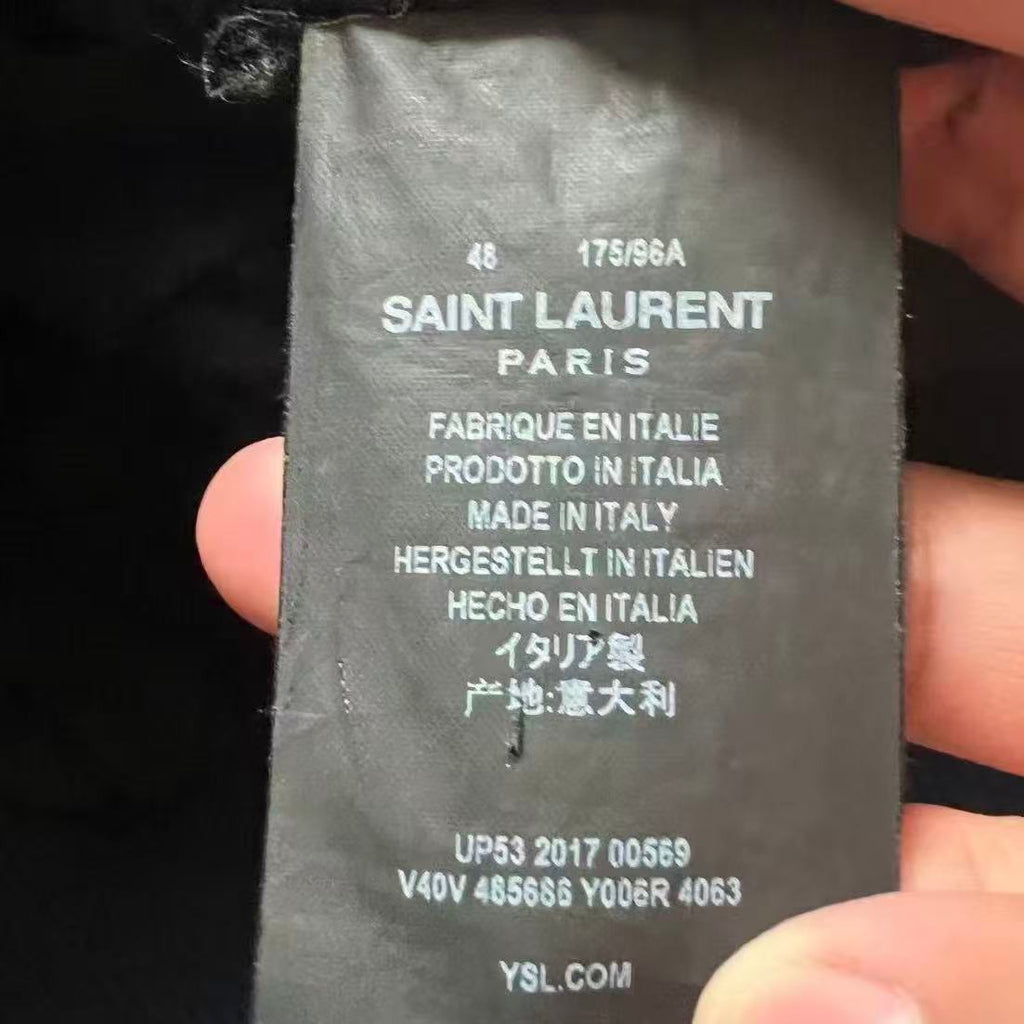 Saint Laurent 17AW Je T'aime Corduroy Teddy Bomber Jacket