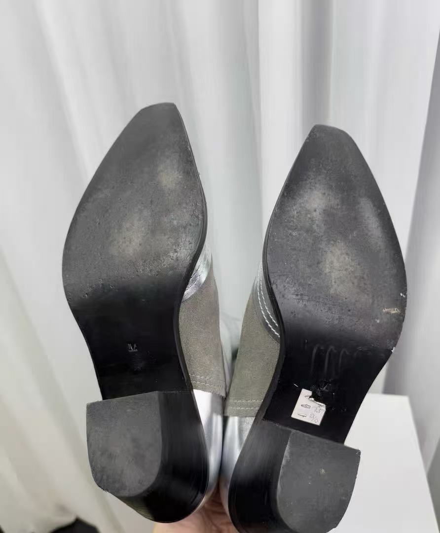 Junya Watanabe Comme des Garçons Studded Cowboy Ankle Boots