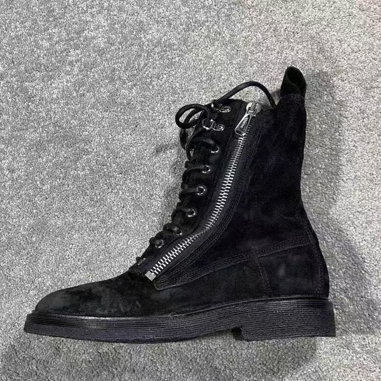 Balmain Rangers Double Zip Suede Boots