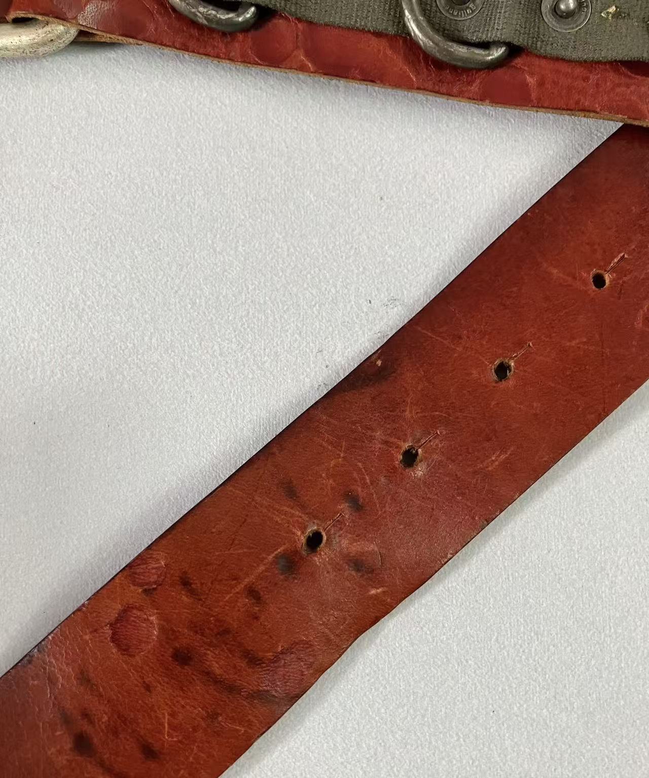 John Galliano Brown Leather Logo Belt