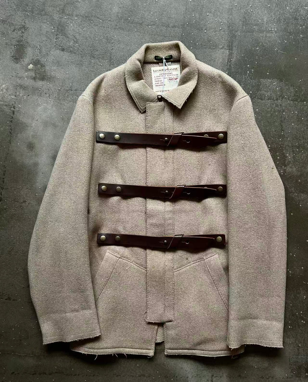 Beauty：Beast Leather Buckle Jacket