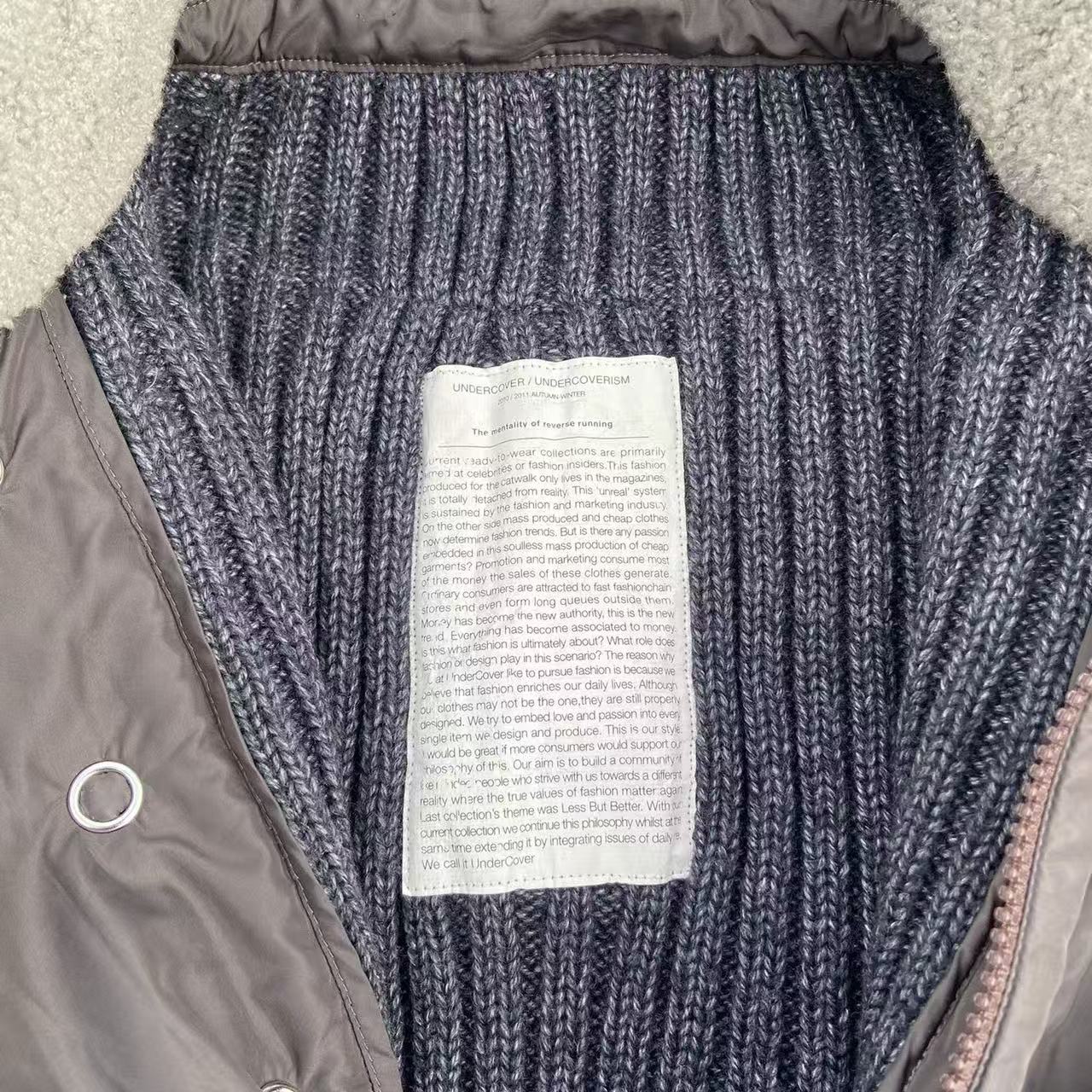 Undercover 10AW Knit & Silk & Wool Blend Padded Jacket