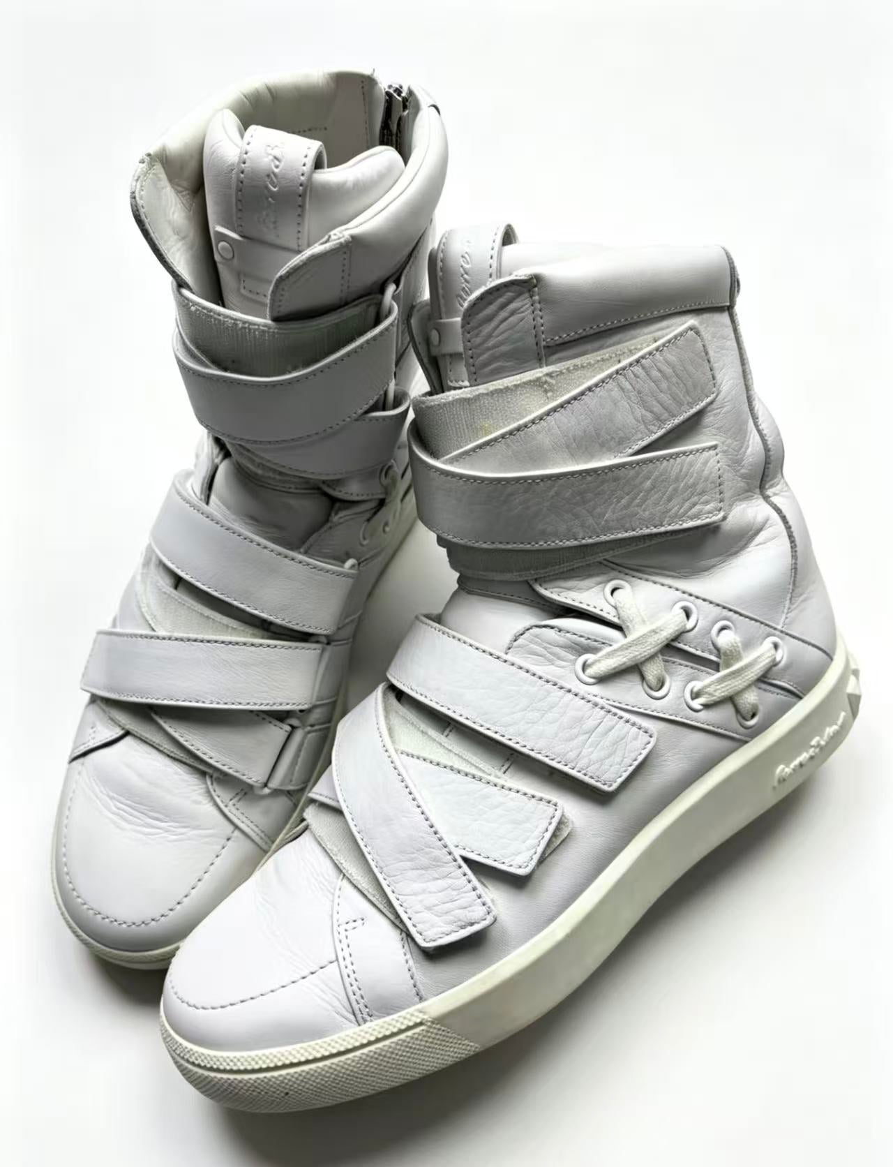 Pierre Balmain ss2012 high top Velcro strap shoes