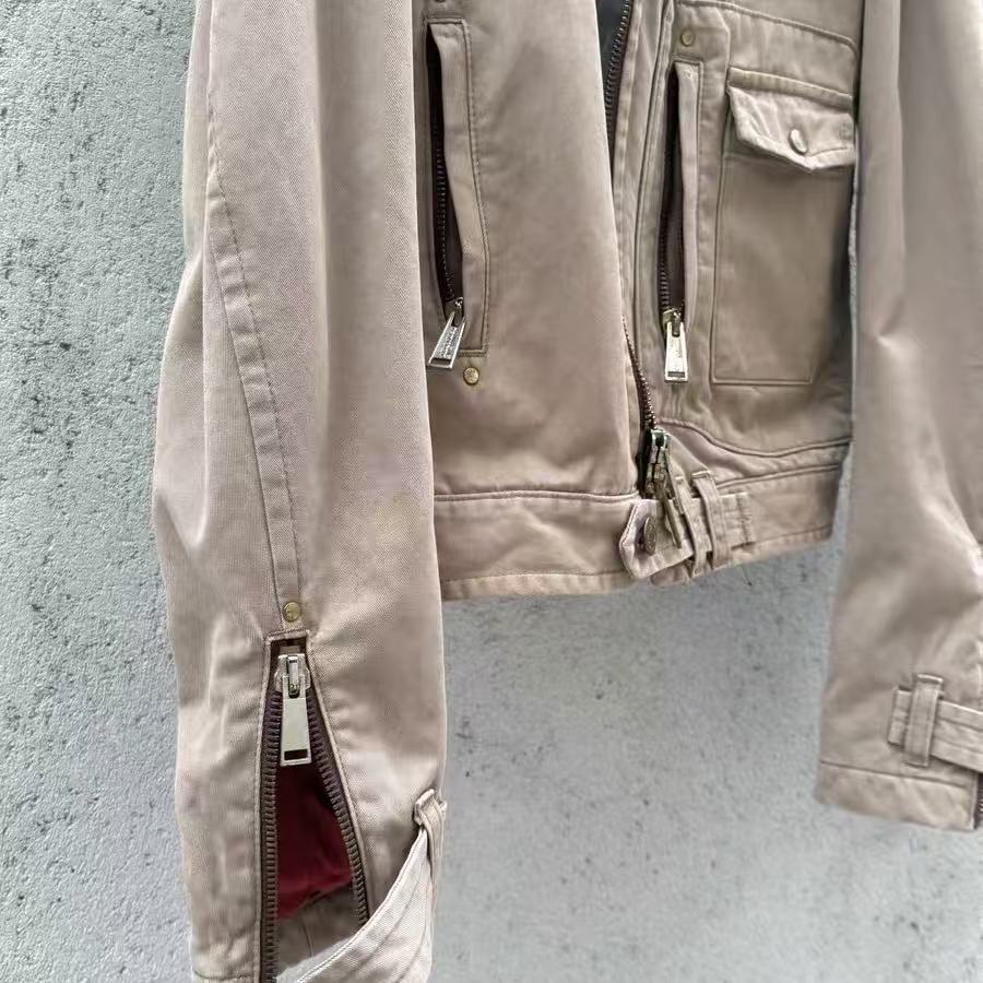 Dsquared 2 00s Vintage Zip-up Denim Biker Jacket