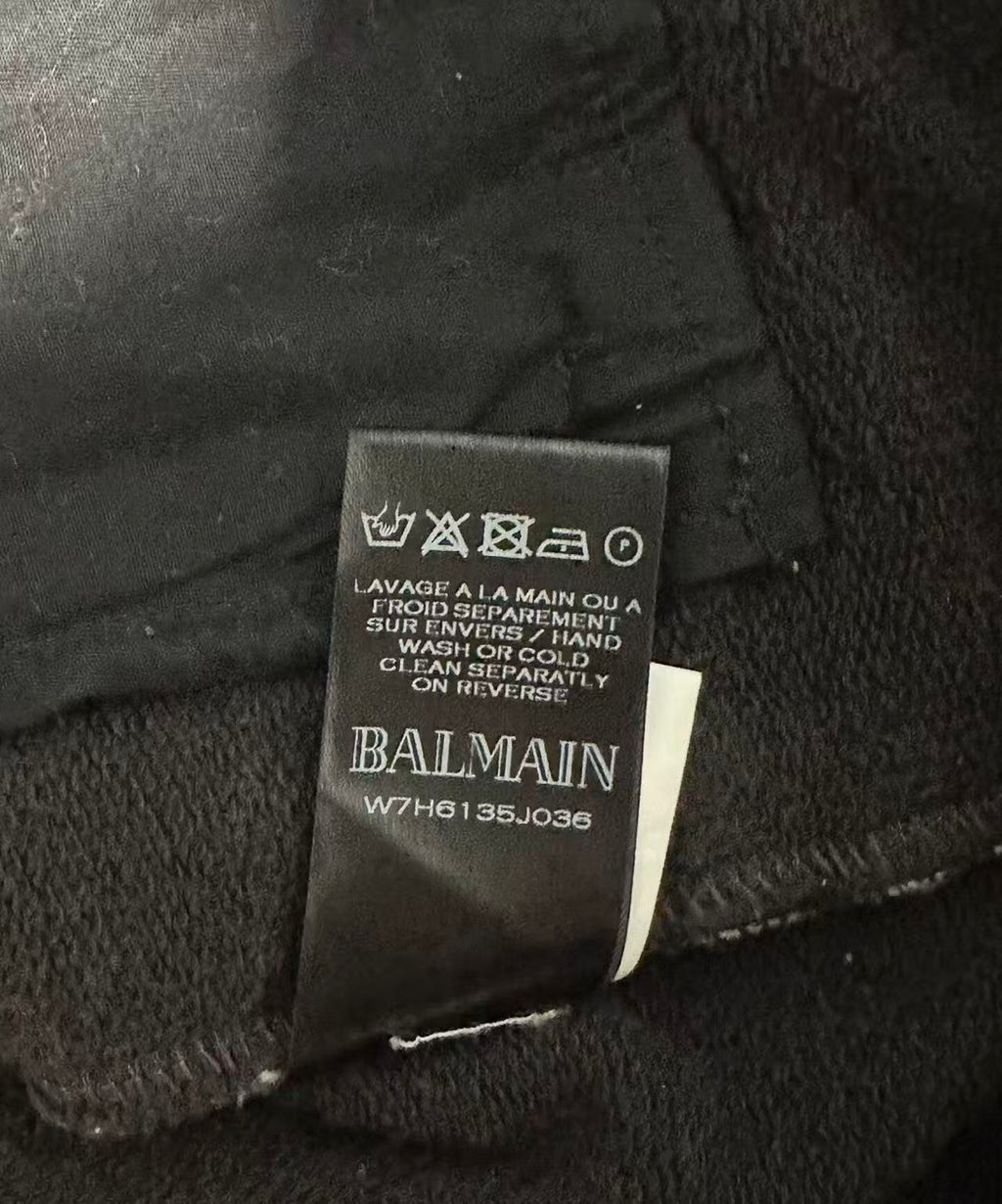 Balmain 12FW Biker Zip Up Hoodie