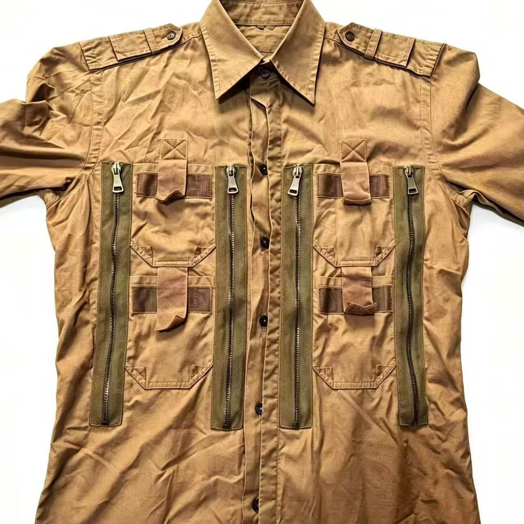 Dolce&Gabbana 08SS Parachute Military Multi-Zip Shirt