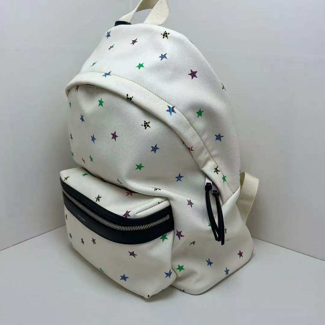 Saint Laurent Multicolor Star Print Backpack