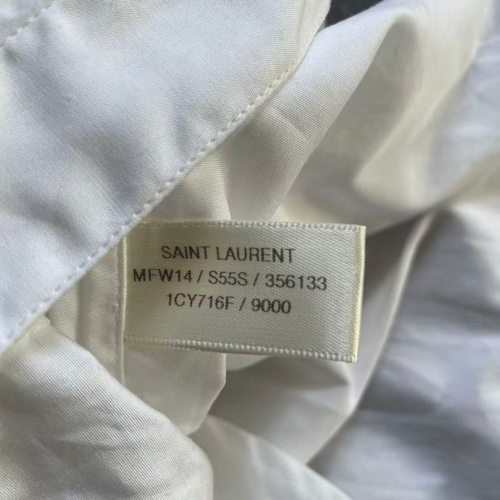 Saint Laurent 14AW Bib Ruffle Shirt Sample