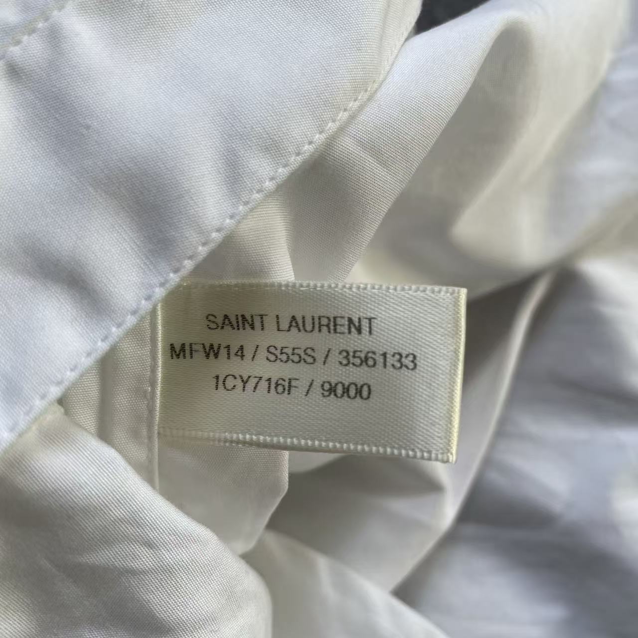 Saint Laurent 14AW Bib Ruffle Shirt Sample