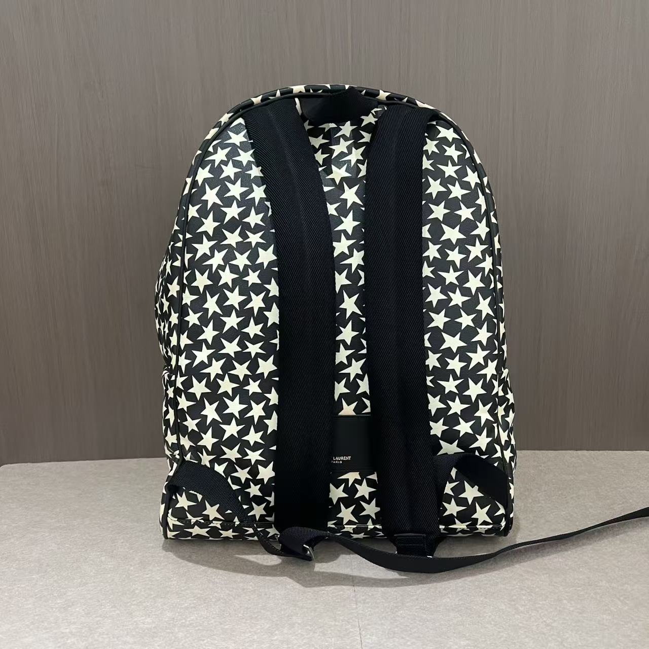 Saint Laurent Calfskin Star Print Hunting Backpack