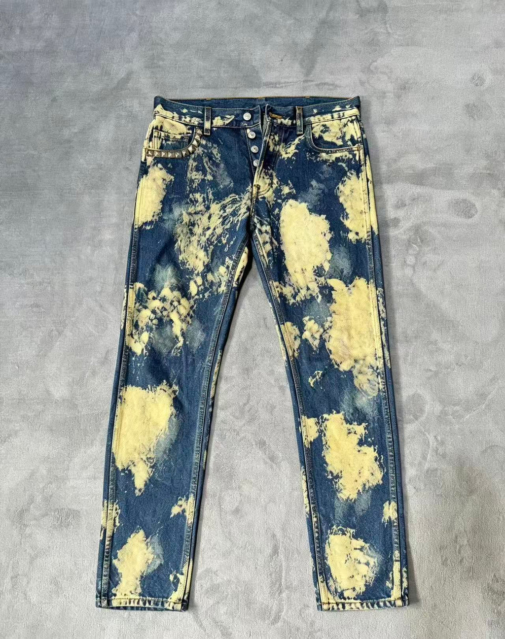 Gucci 17SS Bleached Denim Jeans