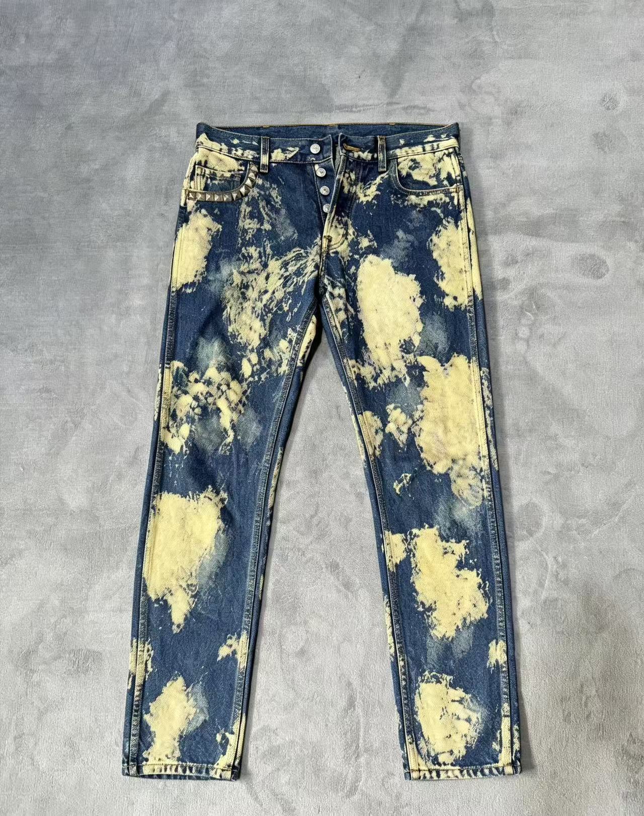 Gucci 17SS Bleached Denim Jeans