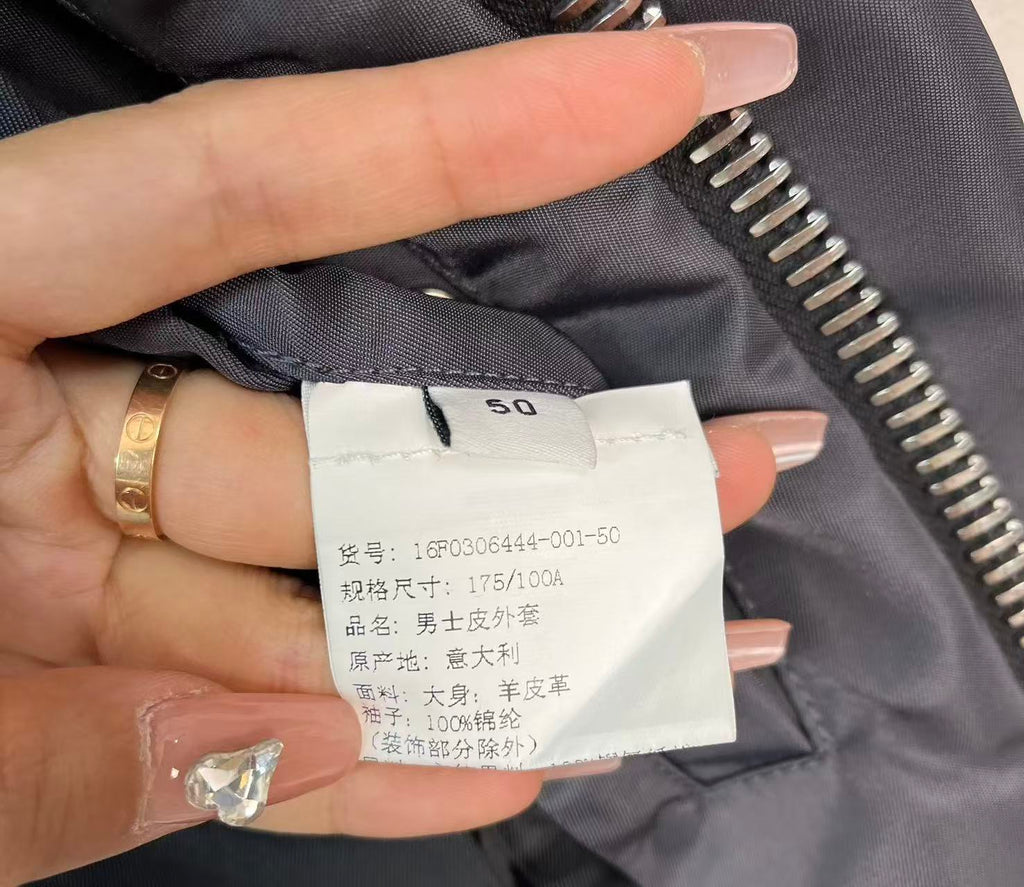 Givenchy black star leather jacket