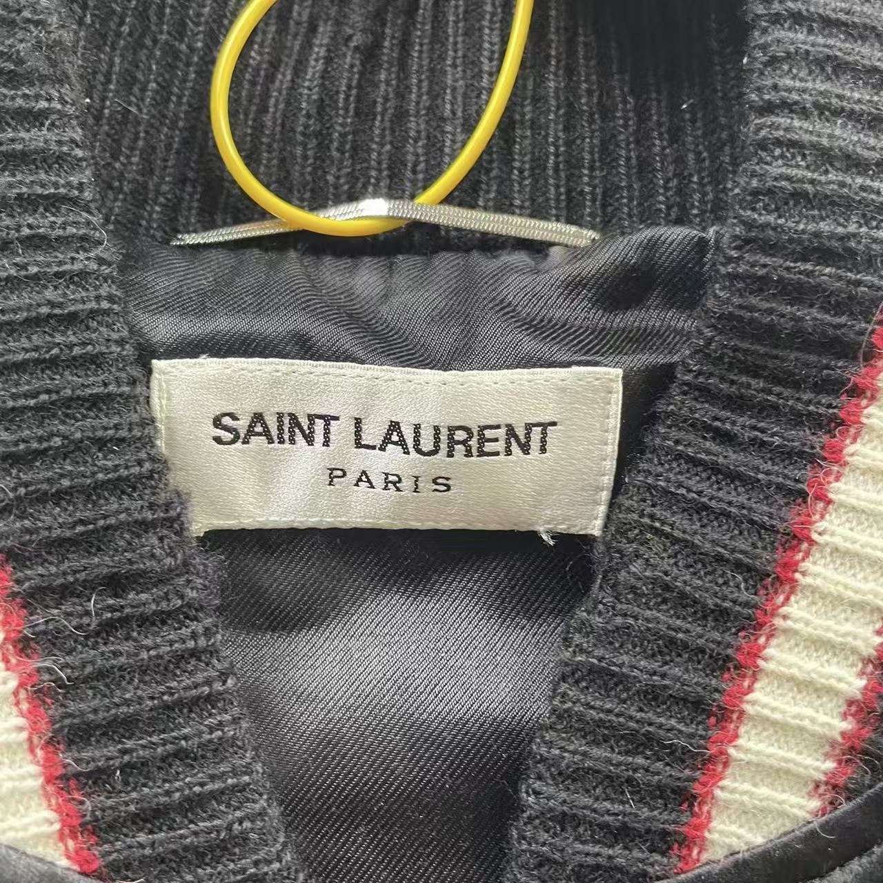 Saint Laurent 19FW Floral Embroidered Teddy Jacket