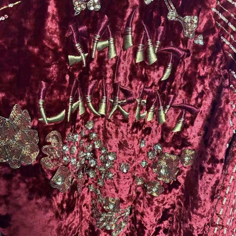 Saint Laurent 19AW Sequin Hand Beaded 'Sukajan' Souvenir Jacket