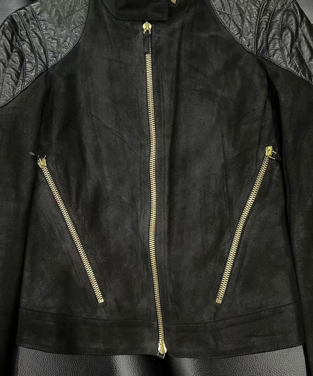 Gucci Tom Ford 00ss Cotton Leather Jacket