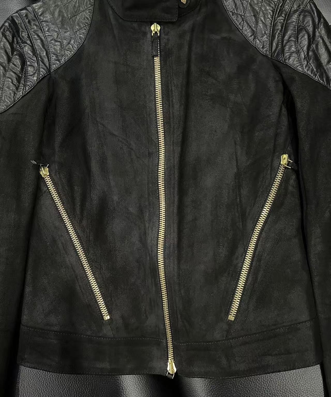 Gucci Tom Ford 00ss Cotton Leather Jacket