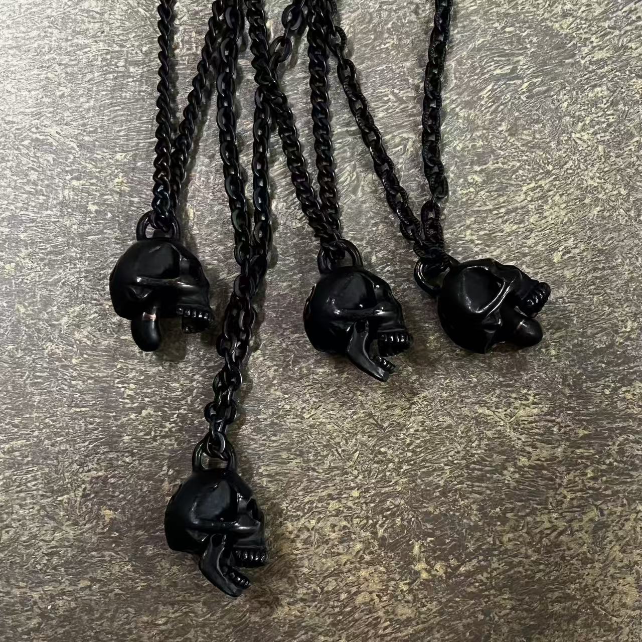 Number Nine 2006SS NOIR Skull Necklace