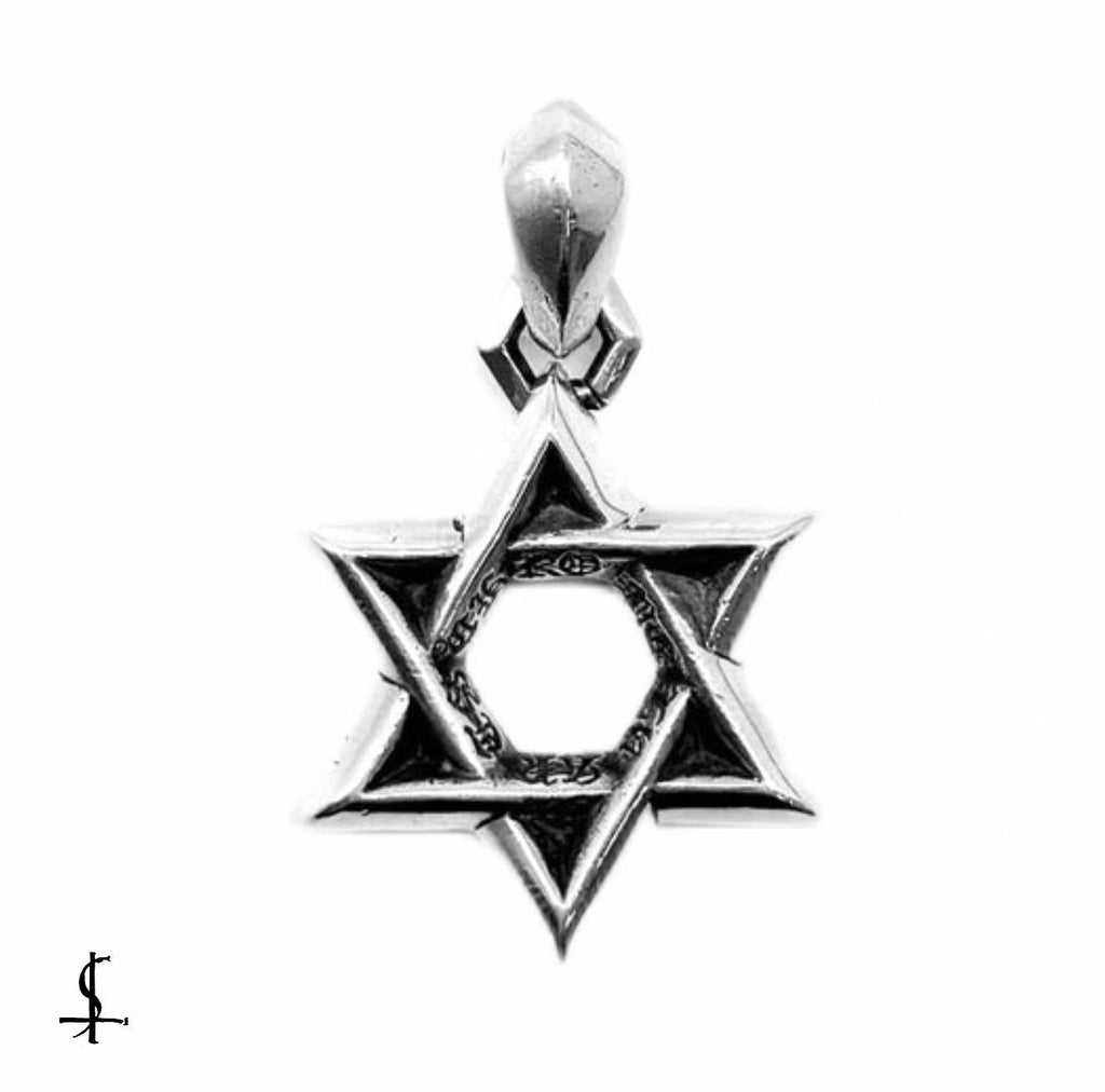 Chrome Hearts Fully Paved Diamond Star of David Pendant
