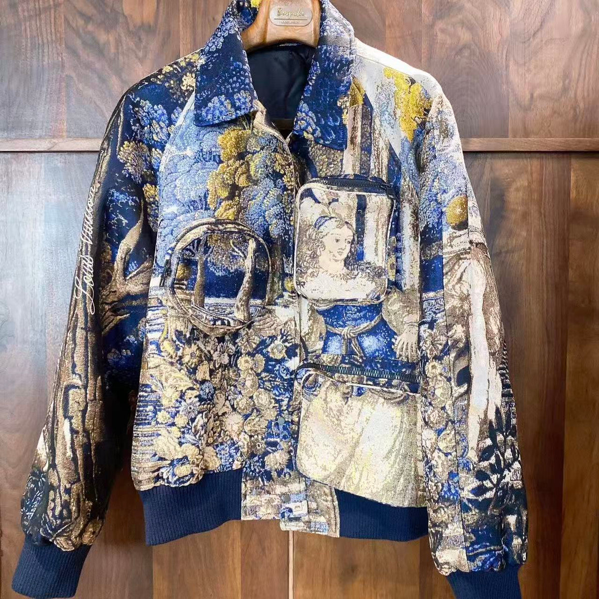 Louis Vuitton By Virgil Abloh 20SS Tapestry Cargo Bomber Jacket