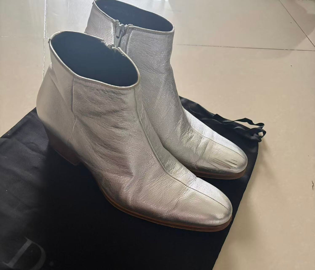 Dior Homme 05Aw“Glam Rock” 65mm Silver Boots