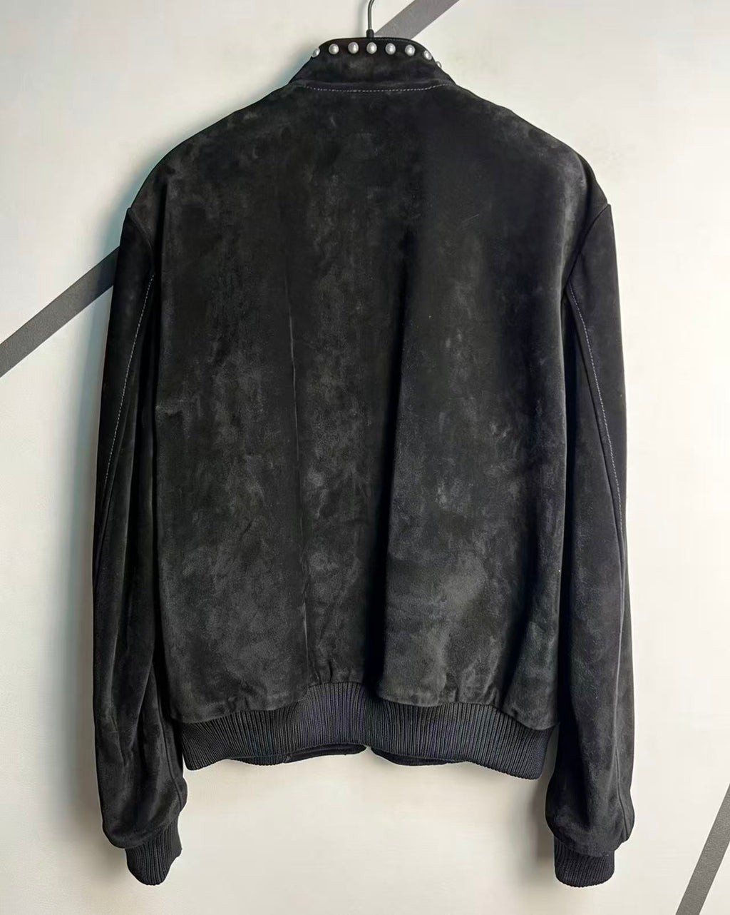Saint Laurent Studded High Neck Bomber Jacket