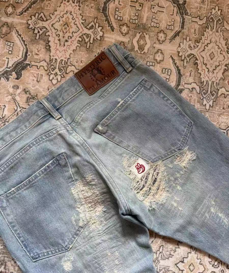 Hysteric Glamour Distressed Patchwork Jeans