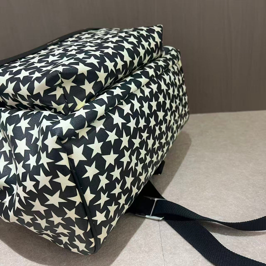 Saint Laurent Calfskin Star Print Hunting Backpack
