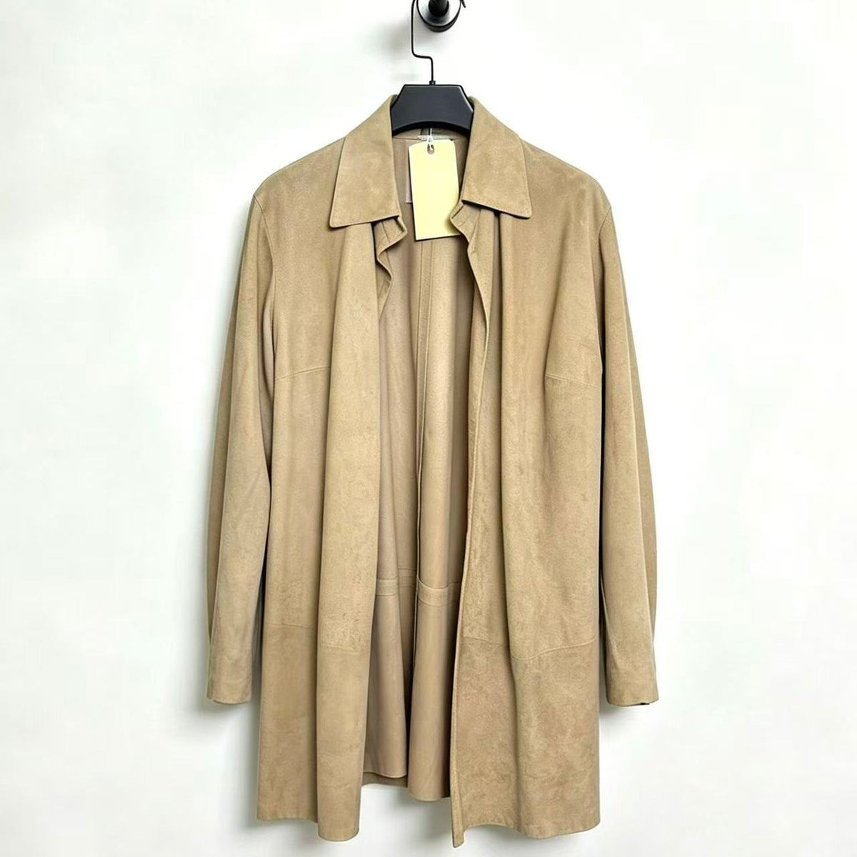 Gucci By Tom Ford 97SS Open‑Front Suede Coat