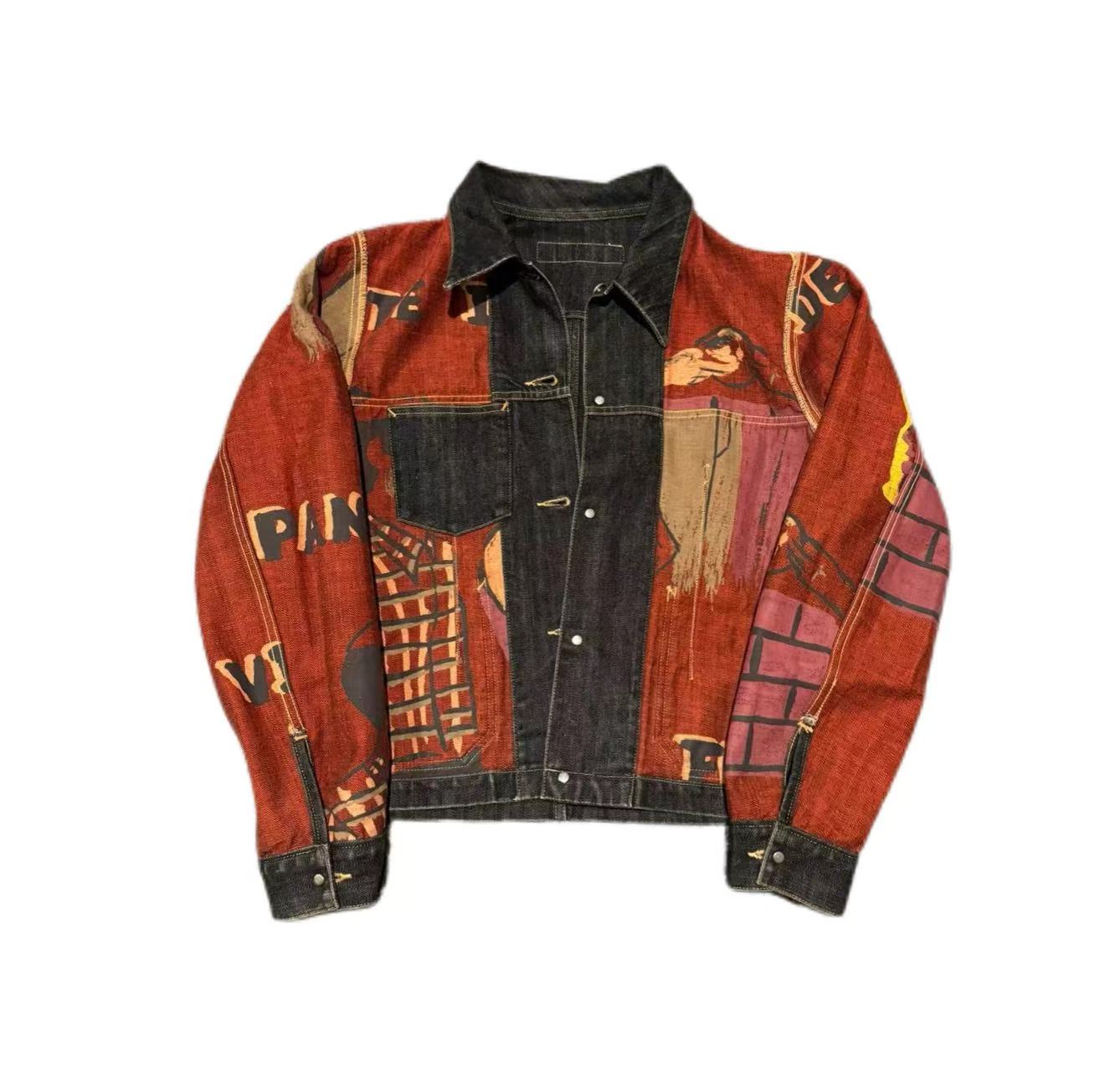 Comme des Garçons AW2002 Reversible Painted denim jacket