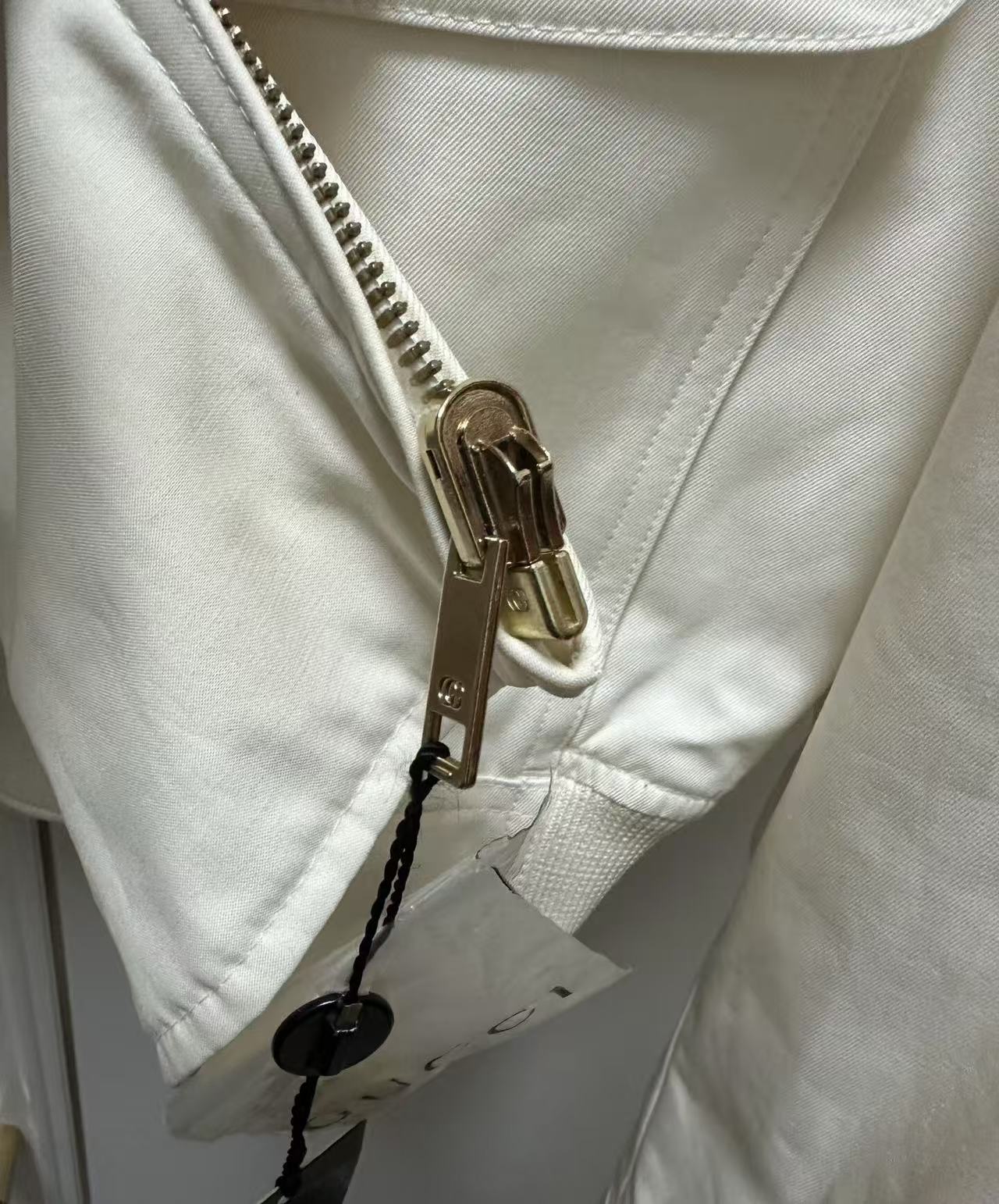 Gucci by Tomford 04ss Off-White Cropped Blouson Cotton light Jacket